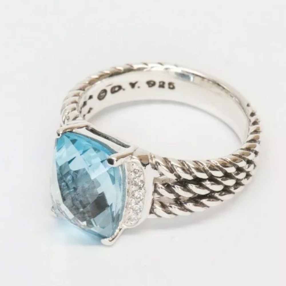 DAVID YURMAN • Petite Wheaton • Blue Topaz - Picture 4 of 8